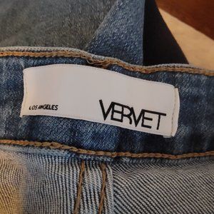 Vervet SUPER HIGH RISE UNEVEN CUT SEAM FLARE, 27